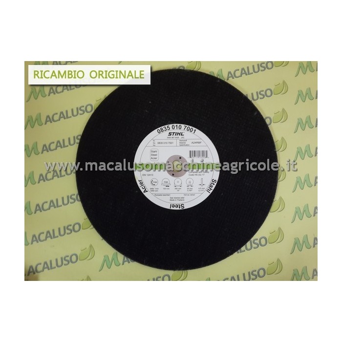 Disco taglio per troncatrice per acciaio Stihl da mm.350x4x20 art.08350107001