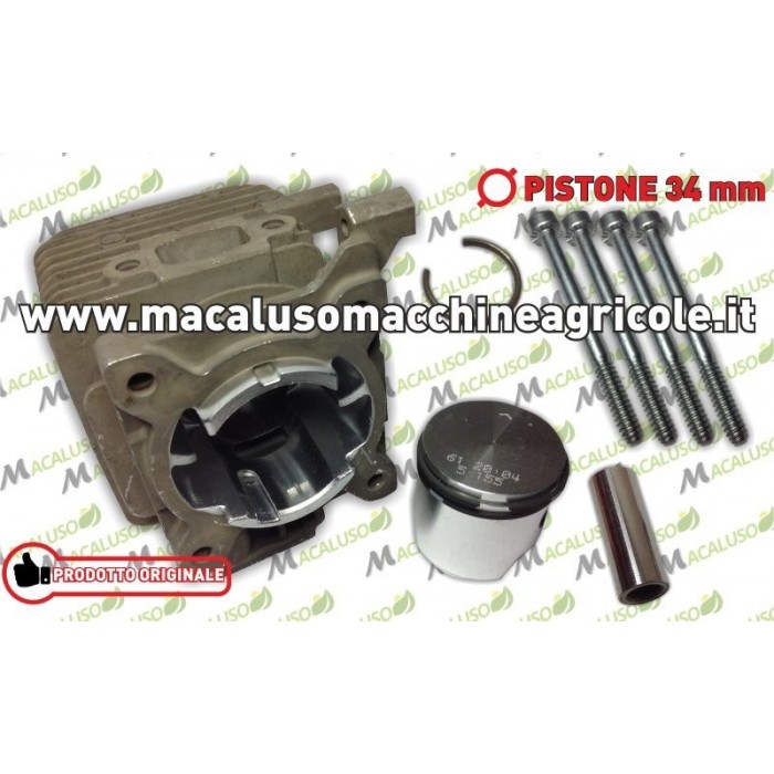 Cilindro pistone Soffiatore Aspiratore Tagliasiepe Stihl BG55 SH55 HS45 41400201202 gruppo termico