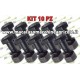 kit 10 Perno dado rondella 10x30 parzialmente filettato zappette motozappa 
