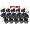 kit 10 Perno dado rondella 10x30 parzialmente filettato zappette motozappa 