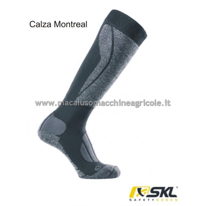 Calza Montreal tecnica composta in 66% Thermolite, 17% micropolipropilene, 15% poliammide, 2% Lycra