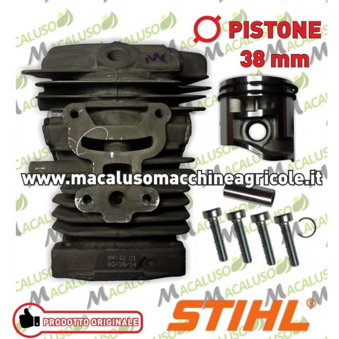 Cilindro con pistone per motosega Stihl MS181 d.38 Art.11390201203