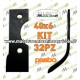 32 Zappette curva universale x motozappa 40x6 zappa zappetta fresa lama kit serie