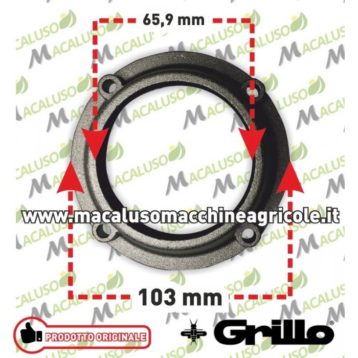Frizione cono con ferodo 77mm x motozappa Grillo e simili