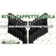 16 Zappette asola curva universale x motozappa 40x6 zappa zappetta fresa lama kit serie