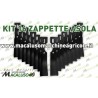 16 Zappette asola curva universale x motozappa 40x6 zappa zappetta fresa lama kit serie