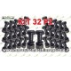 kit 32 Perno dado rondella 10x30 parzialmente filettato zappette motozappa 
