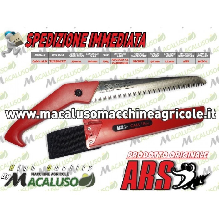 SEGACCIO ARS CAM18LN LAMA 180 MM. SEGHETTO PROFESSIONALE pota puta