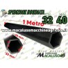 Tubo esagonale 32 int. 40 est. 1 MT. esagono fresa sottochioma motozappa Brumi 