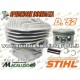 Cilindro pistone motosega Stihl 046 MS460 d.52 gruppo termico 11280201221