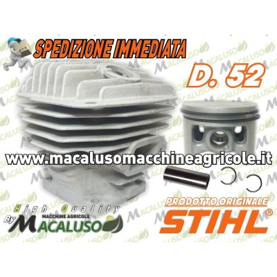 Cilindro pistone motosega Stihl 046 MS460 d. 52 gruppo termico 11280201221