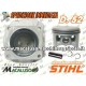Cilindro pistone motosega Stihl 046 MS460 d.52 gruppo termico 11280201221