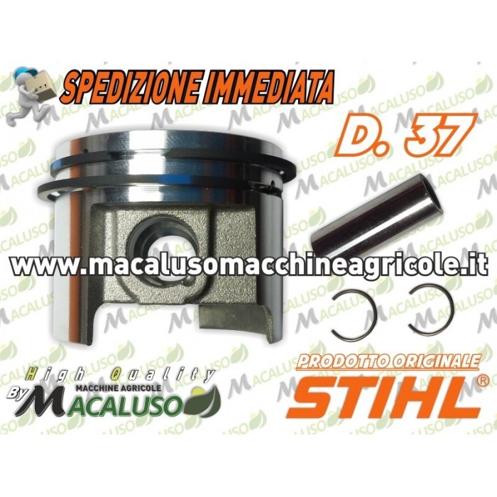 Pistone motosega Stihl MS192T d.37 completo di fasce 11370302002