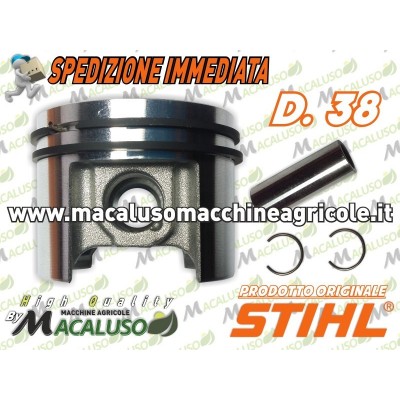 Pistone motosega Stihl MS180 d. 38 11300302004 segmento fasce