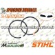 Kit 2 fascia elastica motosega Stihl MS230 MS250 d.42,5 segmento 11230343006