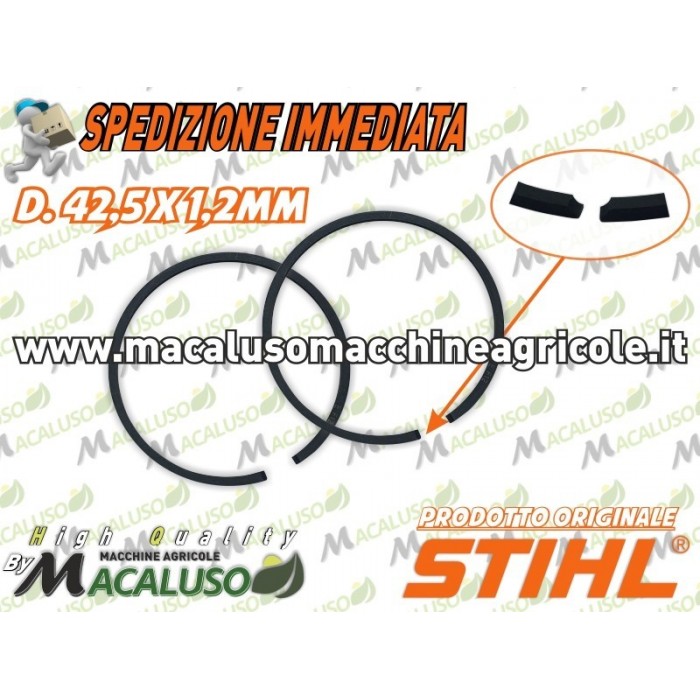 Kit 2 fascia elastica motosega Stihl MS230 MS250 d.42,5 segmento 11230343006