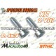 2 pz vite a stella IS D 5 x 16 Stihl perno bullone 90754784115