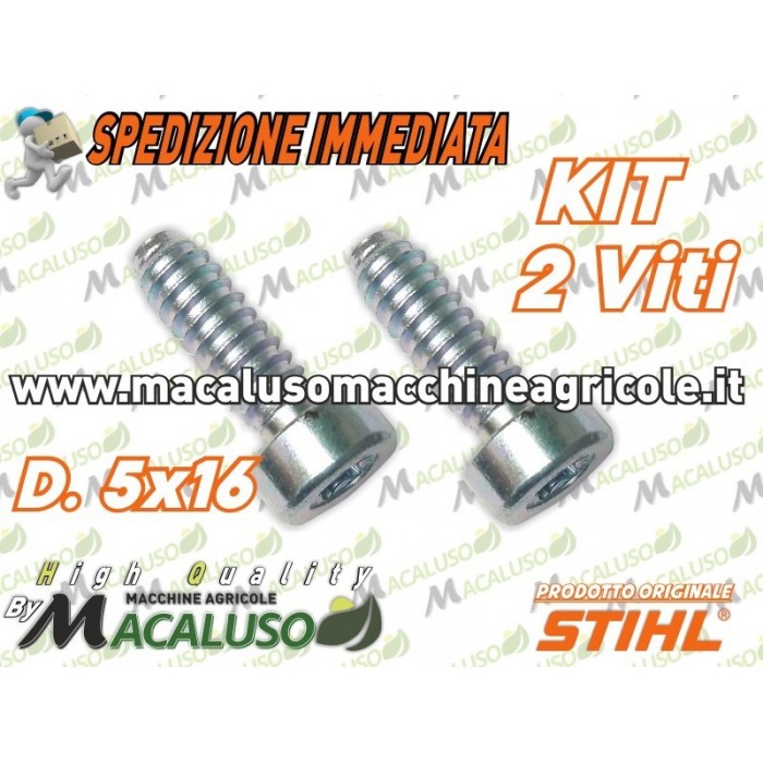 2 pz vite a stella IS D 5 x 16 Stihl perno bullone 90754784115