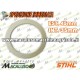 Guarnizione anello di tenuta serbatoio olio motosega 017 018 MS170 MS180 Stihl 00003591241