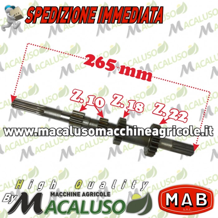 Albero primario quadruplo Mab T4 Z10 Z10 Z18 Z22 Formica Talpa Bonori 004007