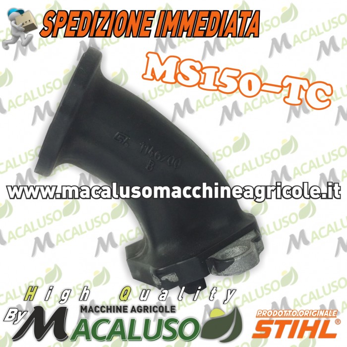 Collettore aspirazione motosega Stihl MS150TC 11461402500 manicotto elastico condotta