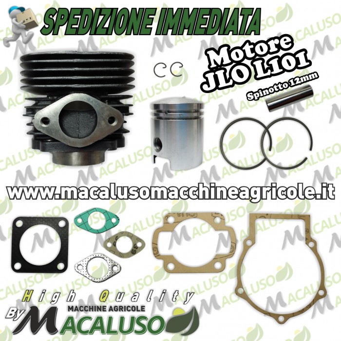 Kit cilindro pistone e serie guarnizioni JLO L101 CM101 motore 2 tempi gruppo termico L101 L