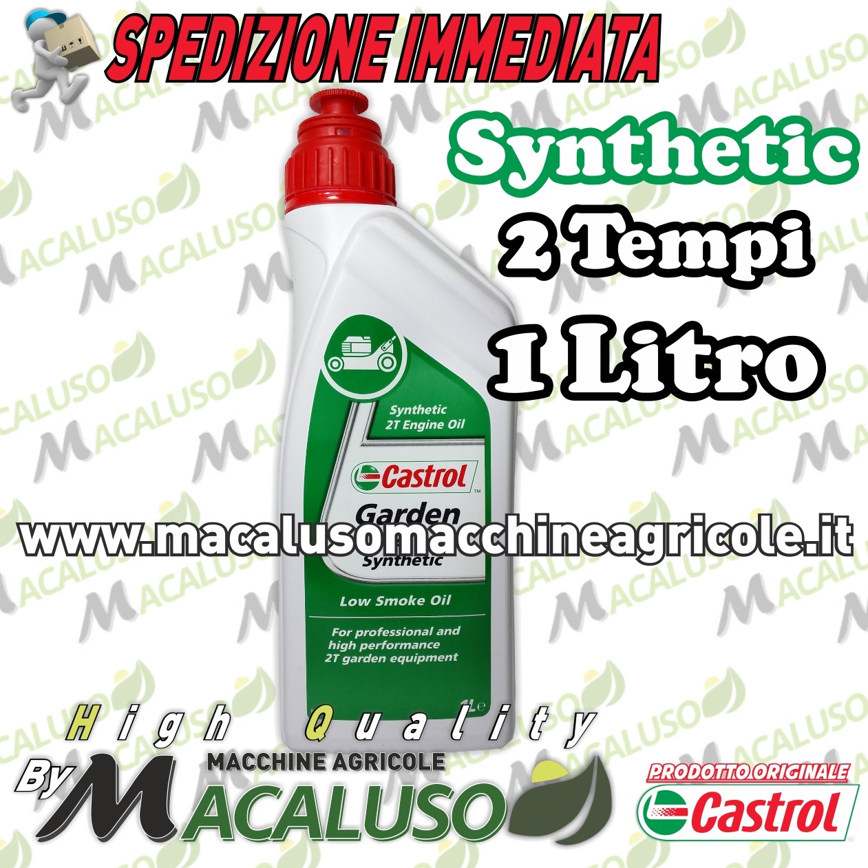 Olio miscela Castrol Garden 2T Synthetic sintetico 1 LT 2 tempi motosega  decespugliatore - Macaluso Macchine Agricole