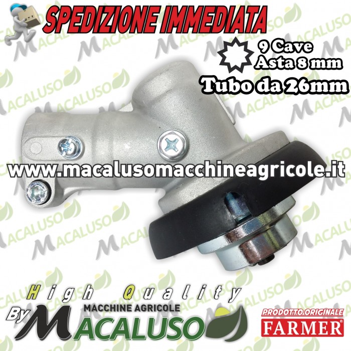 Testina e ingranaggi decespugliatore Farme FA330 FA430 riduttore cambio coppia conica
