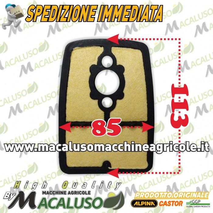Filtro aria decespugliatore Alpina STAR36 STAR41 Castor POWER36 POWER41 depuratore pannello