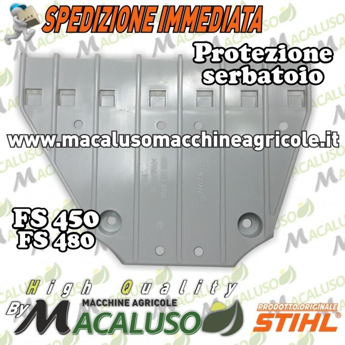 Piastra potezione serbatoio decespugliatore Stihl FS400 FS450 FS480 plastica sotto tanica 41283526500