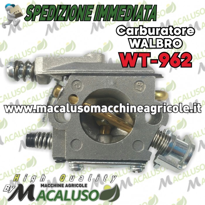 Carburatore Walbro ad motosega Zenoah G2500 G250 potatura Alpina Castor  Castelgarden 27 - Macaluso Macchine Agricole