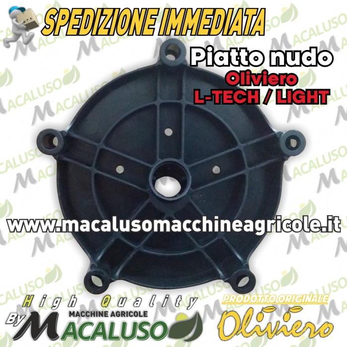 Piatto nudo senza cuscinetti per abbacchiatore Oliviero L-Tech, Light art.P003 HL