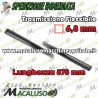 Flessibile decespugliatore Echo cm.87,8 quadro mm.6,8 diametro mm.8 trasmissione mm 878