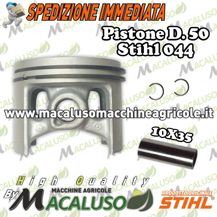 Pistone motosega Stihl 044 d. 50 fascia spinotto 10 mm 11280302000