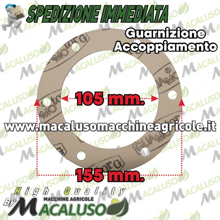 Guarnizione accoppiamento motore-flangi motozappa Pasbo e varie