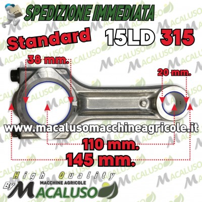 Biella in alluminio adattabile a Lombardini 15LD 315 Standard 