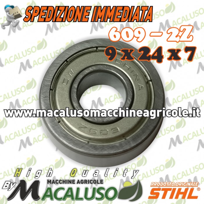 Cuscinetto 609-2Z testina decespigliatore Sthil FS120 FS130 FS250 riduttore coppia conica 95030039853