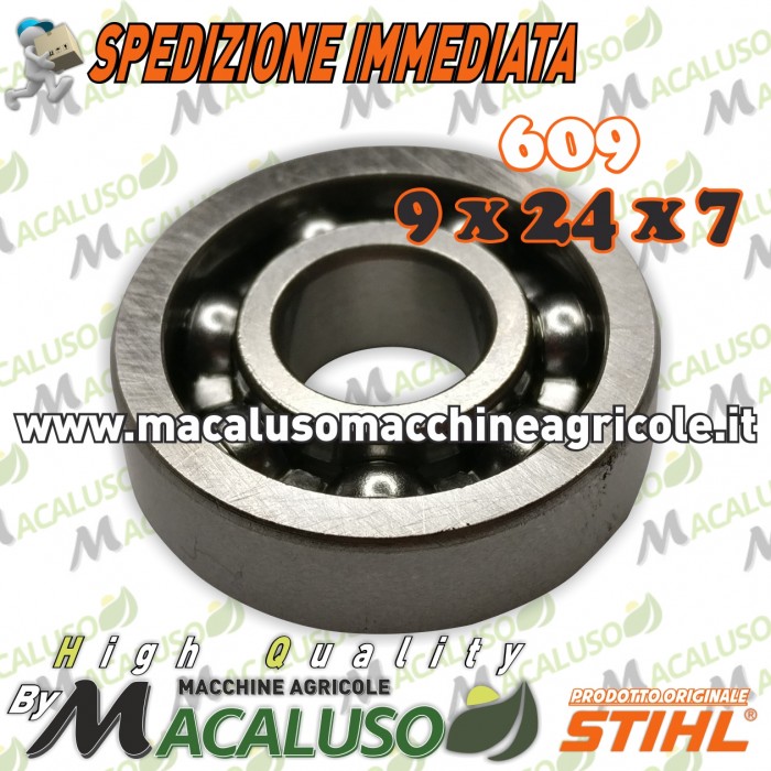 Cuscinetto 609 testina decespigliatore Sthil FS120 FS130 FS250 pignone coppia conica 95030039853