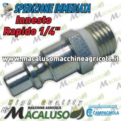 Raccordo rapito aria compressa 1/4" M motocompressore Campagnola Hobby Professional john guest innesto aria 0115 0108