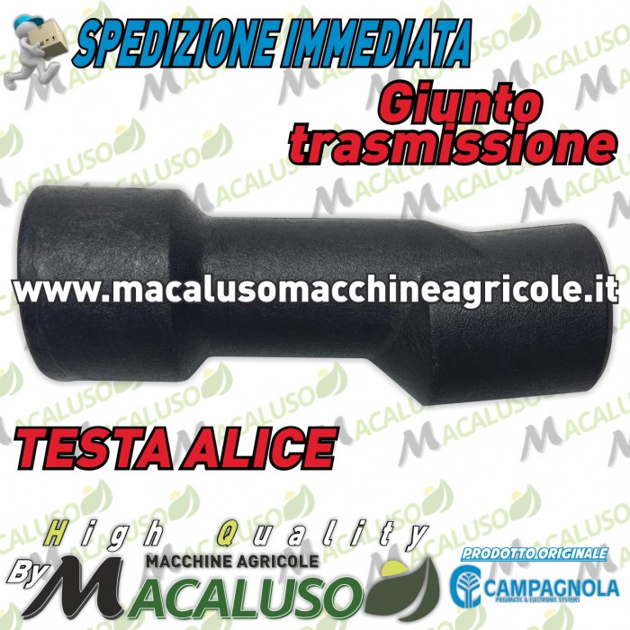 Raccordo in plastica trasmissione abbacchiatore Alice Campagnola testa sferzatore movimento rastrelli 0233 0002