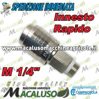 Raccordo rapito aria compressa Femmina filetto 1/4" M motocompressore Campagnola Hobby Professional innesto aria 0113 0100