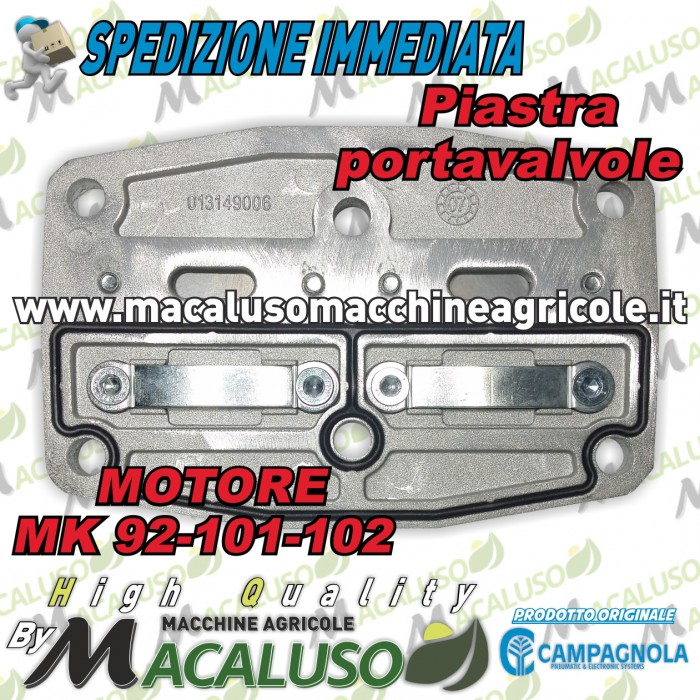 Piastra porta valvole motocompressore motore MK92 MK101 MK102 Campagnola F413149080