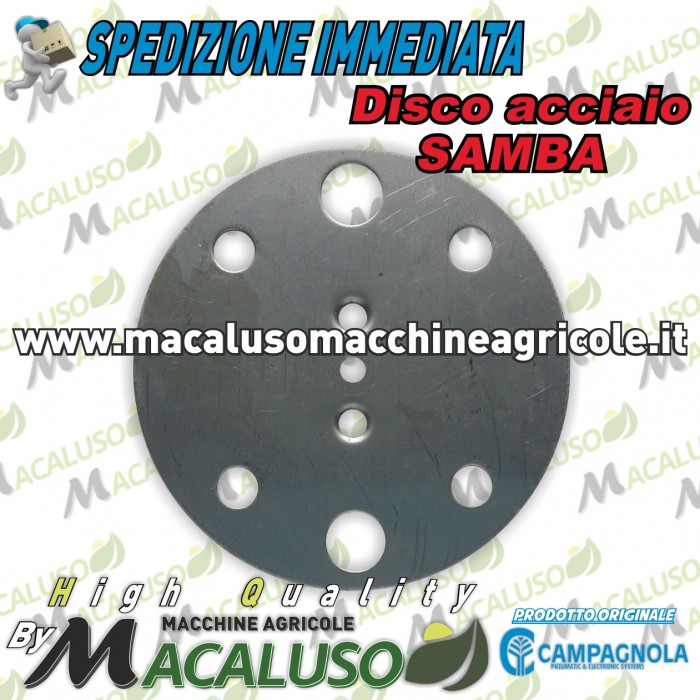 Disco Inox foro 2,5 mm abbacchiatori sferzatrore Campagnola Samba 0156 0118
