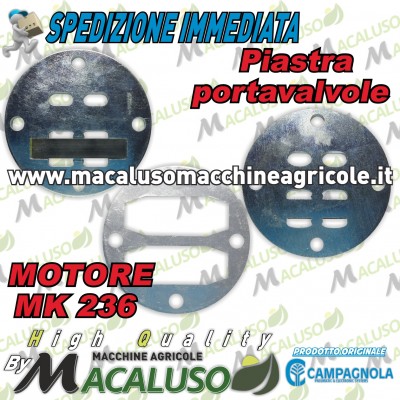 Piastra porta valvole motocompressore motore MK236 Campagnola hobby kit F116022100 F9433002PCK