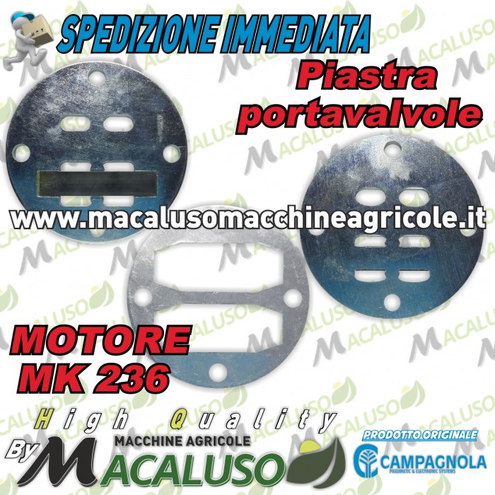 Piastra porta valvole motocompressore motore MK236 Campagnola F116022100