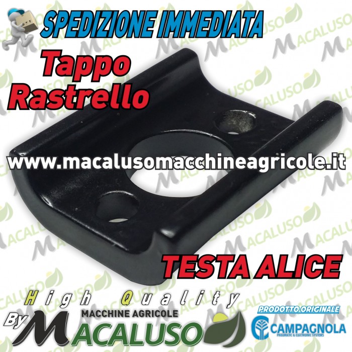 Tappo attacco rastrello abbacchiatore Alice Campagnola testa sferzatore copertura rastrelli 0132 0316