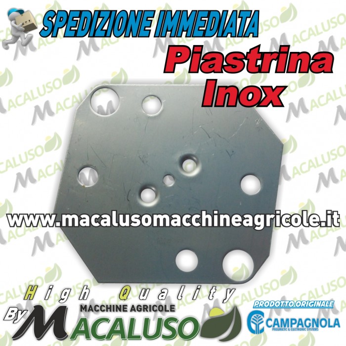 Piastrina Inox abbacchiatori pneumatici Campagnola Olistar Evolution 0156 0121