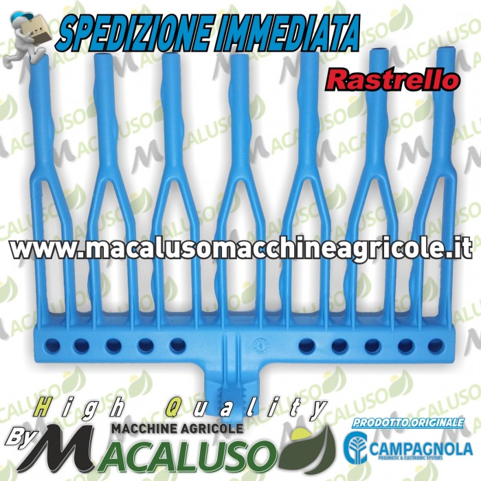 Rastrello Diapason azzurro abbacchiatori pneumatici Campagnola 0193 0111