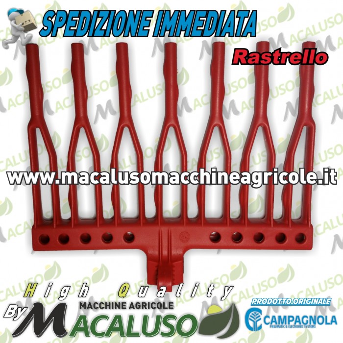 Rastrello Diapason rosso per abbacchiatori pneumatici Campagnola art.0193.0113
