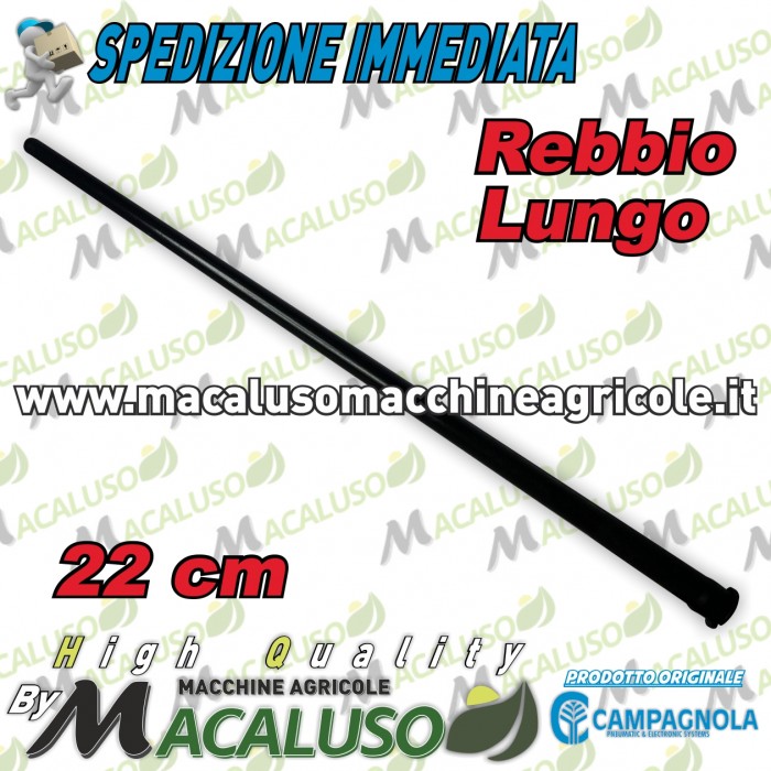 Rebbio lungo nero abbacchiatore Alice Campagnola asta astina 0193 0125